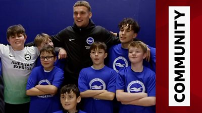 Bart Verbruggen with local children