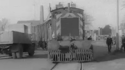 Locomotive on the Wisbech and Upwell railway line in 1964.