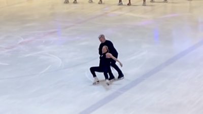 Torvill and Dean on the ice