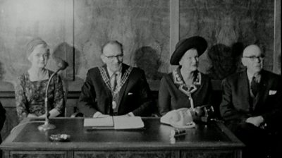 The mayor of Southampton and other dignitaries