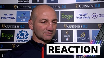 Steve Borthwick reacts to loss against Scotland