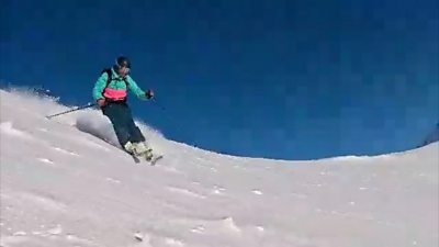 Skier on Pen Y Fan