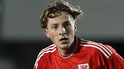 Charlie Savage monitors play for Wales U21s