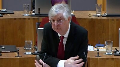 Mark Drakeford: Wales' first minister bids emotional goodbye - BBC News