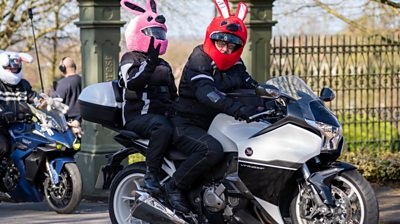 Nottingham egg run bikers