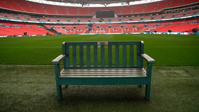 Bench at Wembley Stadium