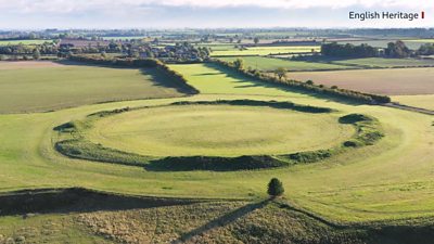 Thornborough henge site from above