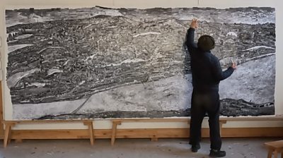 The Dundee Diorama is made of thousands of shots taken by Japanese photographer Sohei Nishino.