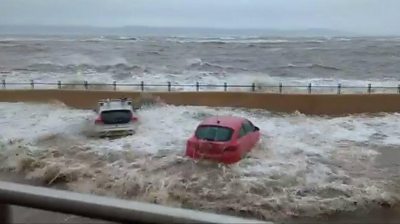 Flooding at West Kirby