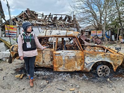 Svitlana Klosova, Mykolaiv, Ukraine (Was a correspondent now a web editor for Suspilne Mykolaiv). Photo courtesy of Suspilne