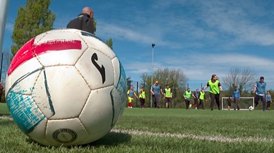 Football on the ground