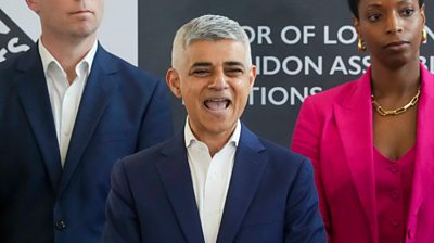 Labour's Sadiq Khan is re-elected as the Mayor of London