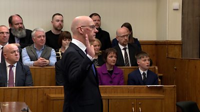 John Swinney sworn in as first minister of Scotland