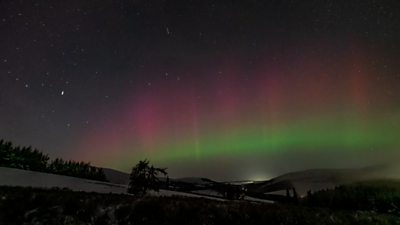 BBC Scotland's Gillian Smart explains how the Northern Lights are created by charged particles.