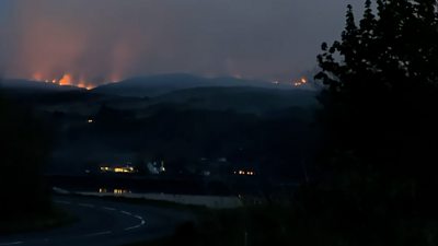 A wildfire spread quickly across Glenuig in Lochaber last weekend.