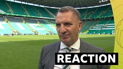 Brendan Rodgers says Celtic are "in a great place" but refuses to accept they have won the title yet.