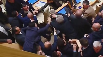 Brawl erupts in Georgia parliament