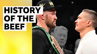 Tyson Fury and Oleksandr Usyk meet face to face before undisputed heavyweight fight