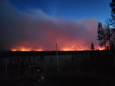 Wildfire on horizon