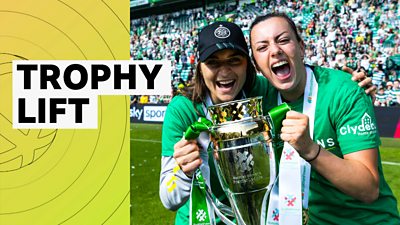 Watch: Celtic lift the SWPL trophy