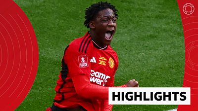 FA Cup 2024: Manchester United 2-1 Manchester City highlights