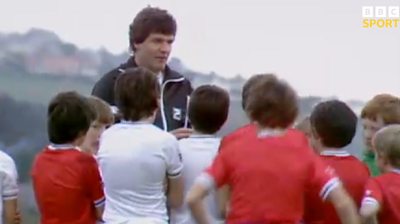 Wales legend John Toshack puts Swansea youngsters through their paces in this 1983 footage