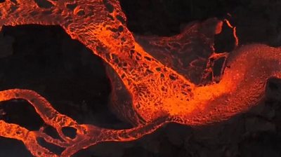 River of lava
