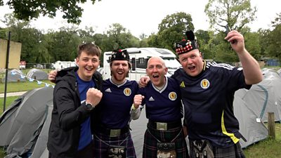Scotland fans are gearing up for the opening match of the Euros against Germany.