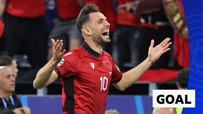 Nedim Bajrami scores early against Italy