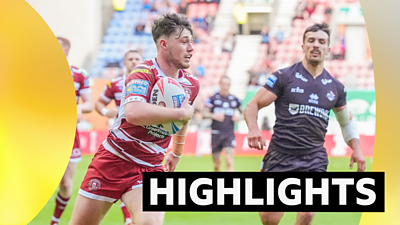 Wigan's Jack Farrimond in action against London Broncos