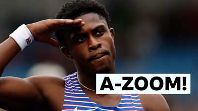 Welsh 100m sprinter Jeremiah Azu