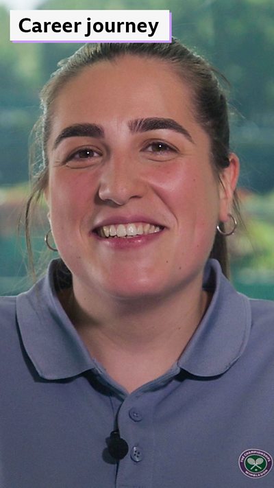 Rachel, 23, is part of Wimbledon's groundstaff team, maintaining all tennis courts .