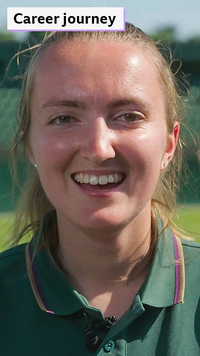 Rachel, 23, is part of Wimbledon's groundstaff team, maintaining tennis courts.