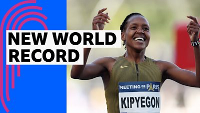 Kenya's Faith Kipyegon breaks 1500m world record
