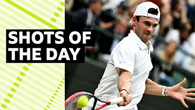 Best shots throughout Day Nine of Wimbledon