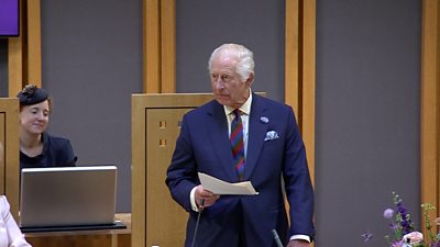 King Charles speaks Welsh at Senedd