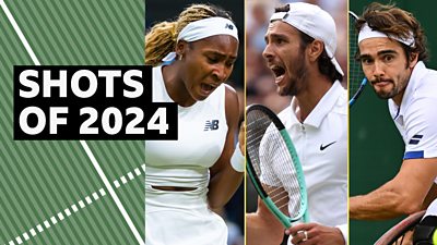 Watch the best shots from Wimbledon 2024