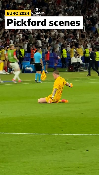 Pickford's knee slide is everything...