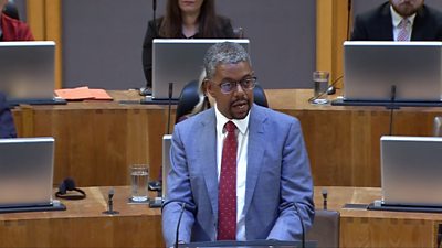 Vaughan Gething delivers statement to Senedd