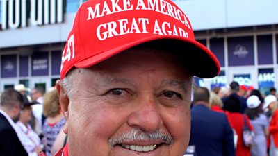 Taulapapa William Sword, a Trump supporter