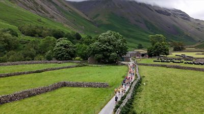 Fell runners in the Lake District