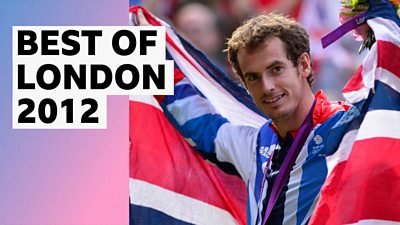 Andy Murray with Great Britain flag