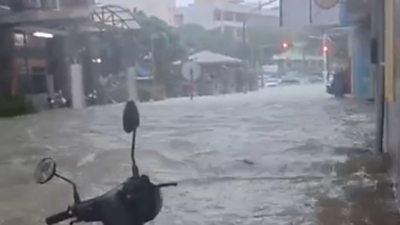 Taiwan: People rescued as Typhoon floods shops and streets