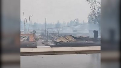 Buildings burned to the ground in Jasper