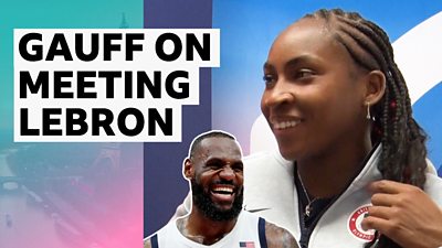 Coco Gauff and LeBron James