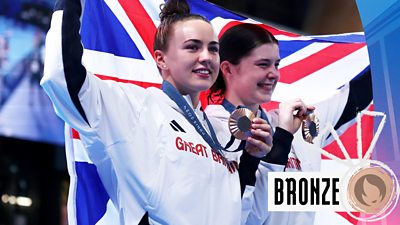 Watch as Toulson and Spendolini-Sirieix win bronze for Team GB in the women's synchronised 10m