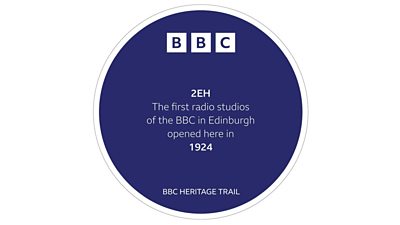 The BBC 2 EH plaque in Edinburgh