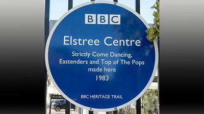 BBC Elstree Centre plaque