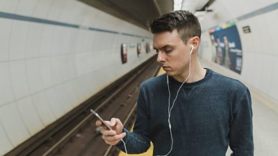 Mobile user on an underground platform