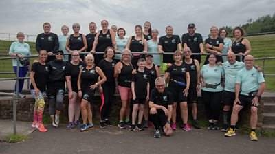 Slow Runners of Sunderland, the group pose for a photo